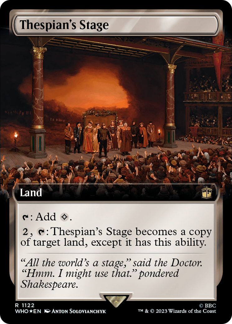 Thespian's Stage (Extended Art) (Surge Foil) [Doctor Who] | Devastation Store