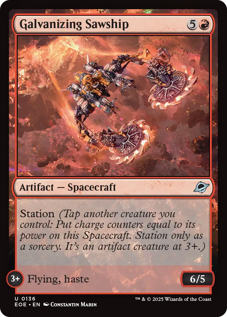 Galvanizing Sawship [Edge of Eternities] | Devastation Store