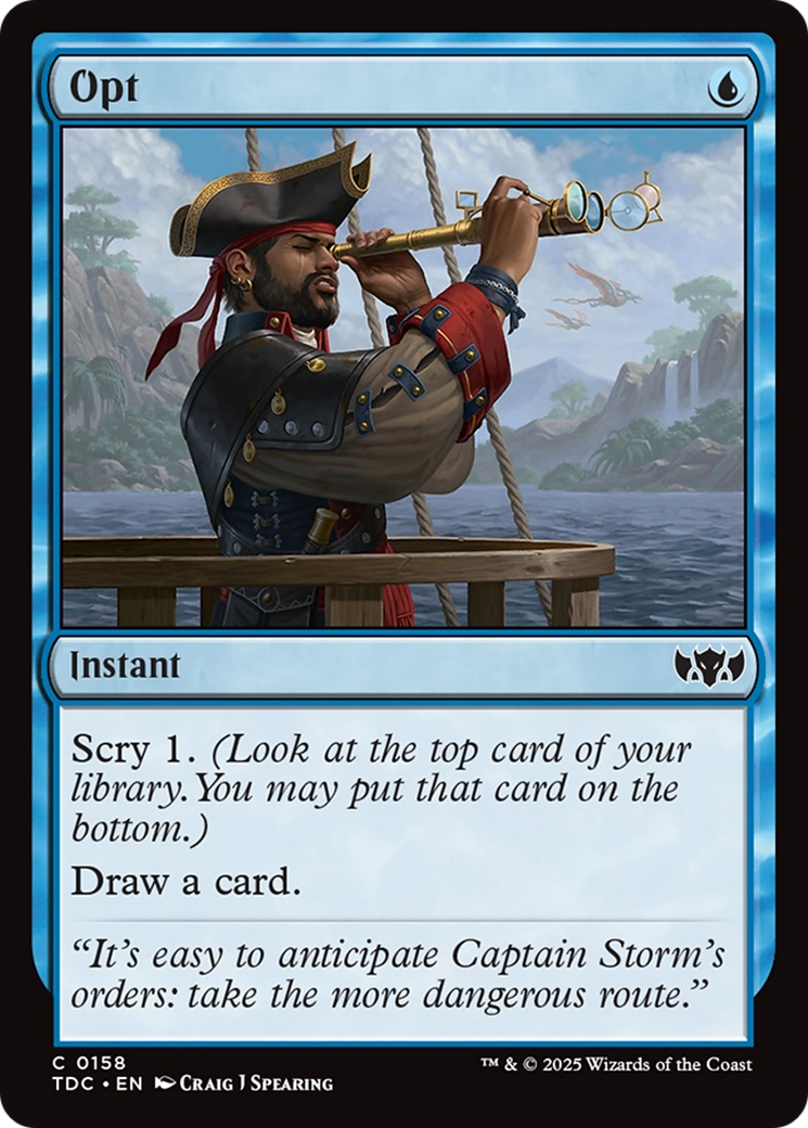 Opt [Tarkir: Dragonstorm Commander] | Devastation Store