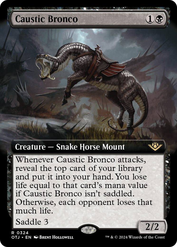 Caustic Bronco (Extended Art) [Outlaws of Thunder Junction] | Devastation Store