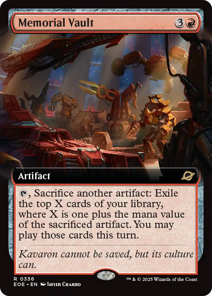Memorial Vault (Extended Art) [Edge of Eternities] | Devastation Store