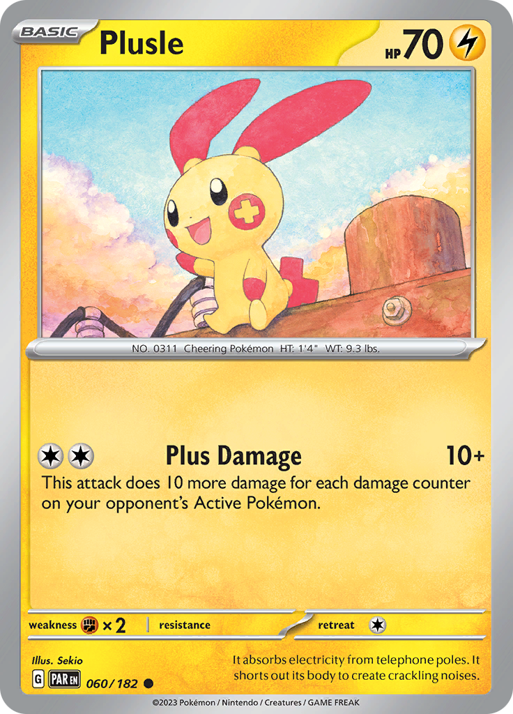 Plusle (060/182) [Scarlet & Violet: Paradox Rift] | Devastation Store