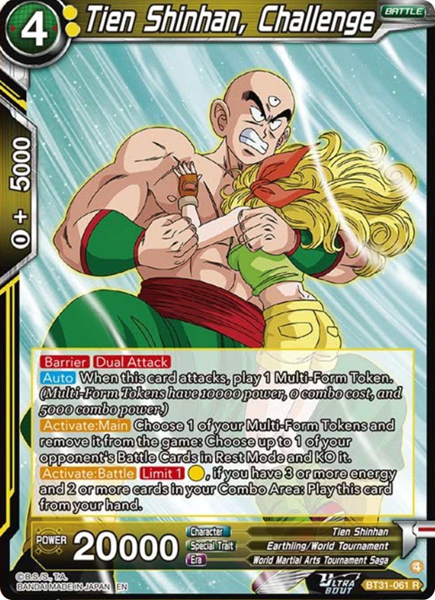 Tien Shinhan, Challenge (BT31-061) [Impact Beyond Dimensions] | Devastation Store