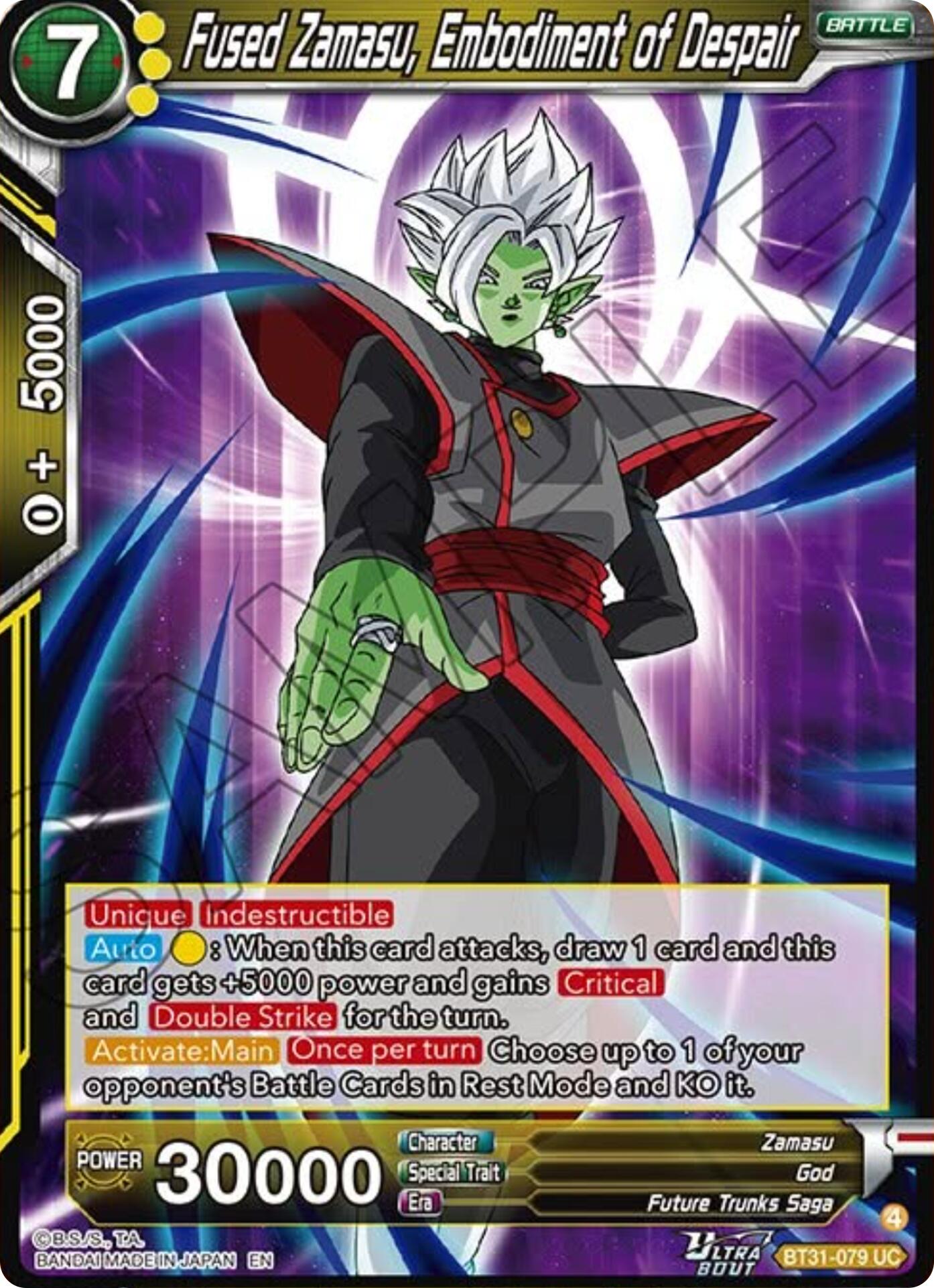 Fused Zamasu, Embodiment of Despair (BT31-079) [Impact Beyond Dimensions] | Devastation Store