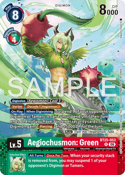 Aegiochusmon: Green [BT25-053] (Event Pack 10) [Dual Revolution] | Devastation Store