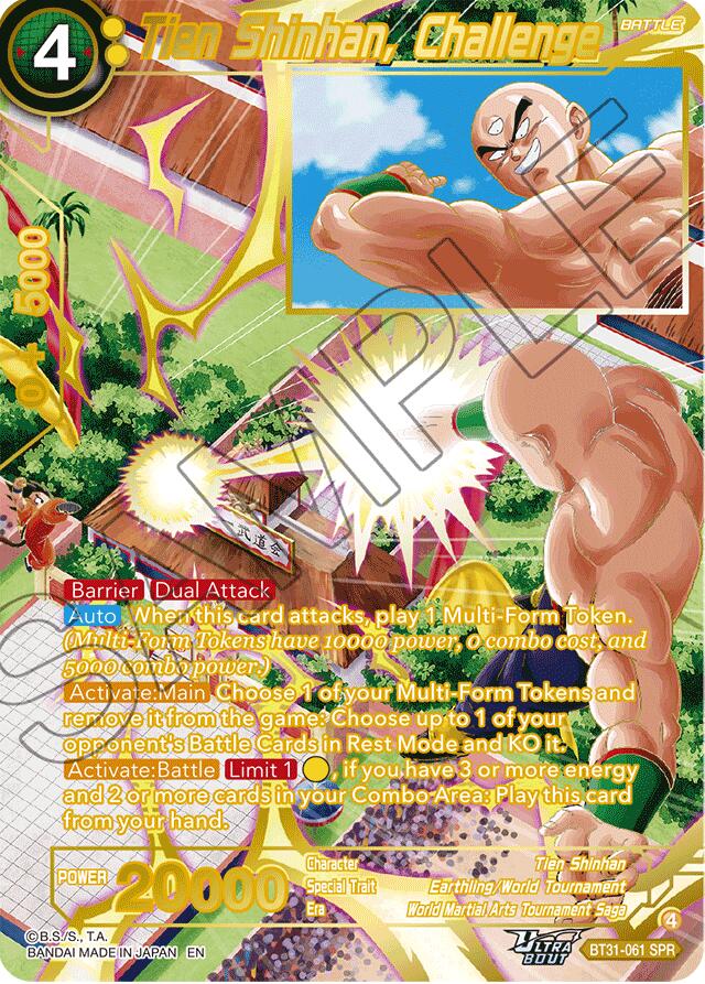 Tien Shinhan, Challenge (SPR) (BT31-061) [Impact Beyond Dimensions] | Devastation Store