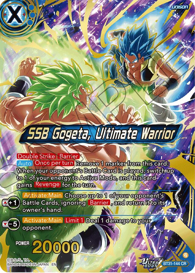 SSB Gogeta, Ultimate Warrior (BT31-144) [Impact Beyond Dimensions] | Devastation Store