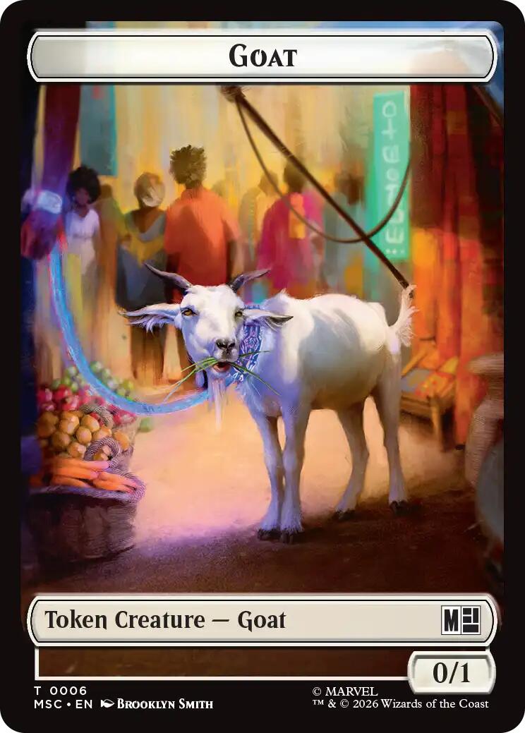 Goat // Construct Double-Sided Token [Marvel Super Heroes Commander Tokens] | Devastation Store