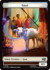 Goat // Soldier Double-Sided Token (Surge Foil) [Marvel Super Heroes Commander Tokens] | Devastation Store