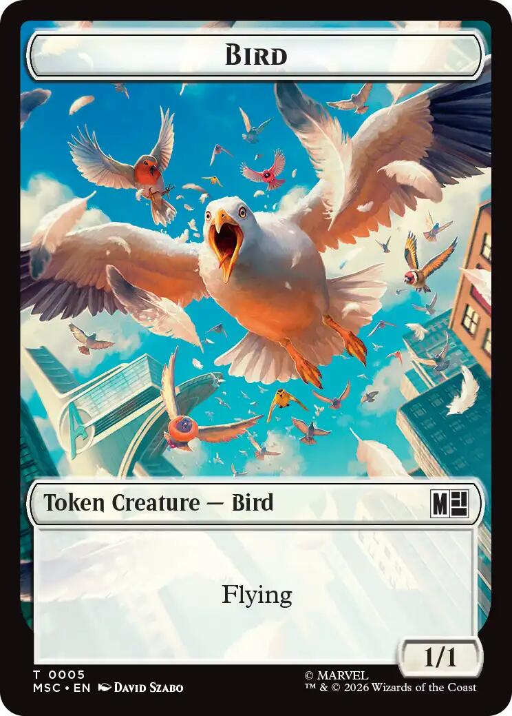 Bird // Rhino Double-Sided Token [Marvel Super Heroes Commander Tokens] | Devastation Store
