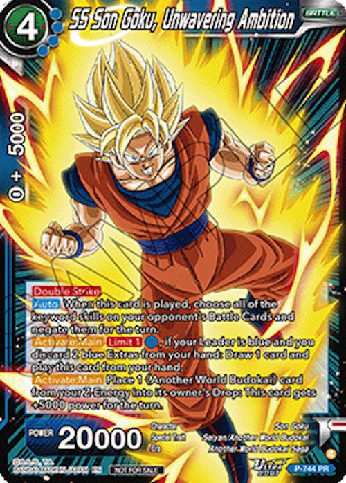 SS Son Goku, Unwavering Ambition (Ultra-Bout Series Tournament Pack Vol.3) (P-744) [Tournament Promotion Cards] | Devastation Store