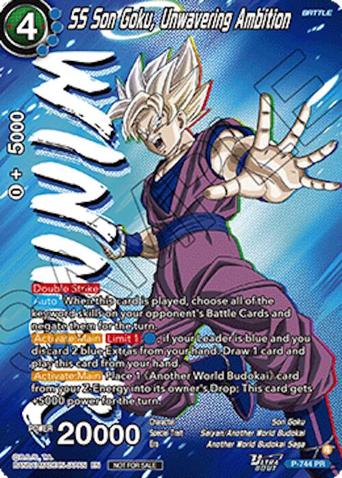 SS Son Goku, Unwavering Ambition (Ultra-Bout Series Tournament Pack Vol.3) (Winner) (P-744) [Tournament Promotion Cards] | Devastation Store
