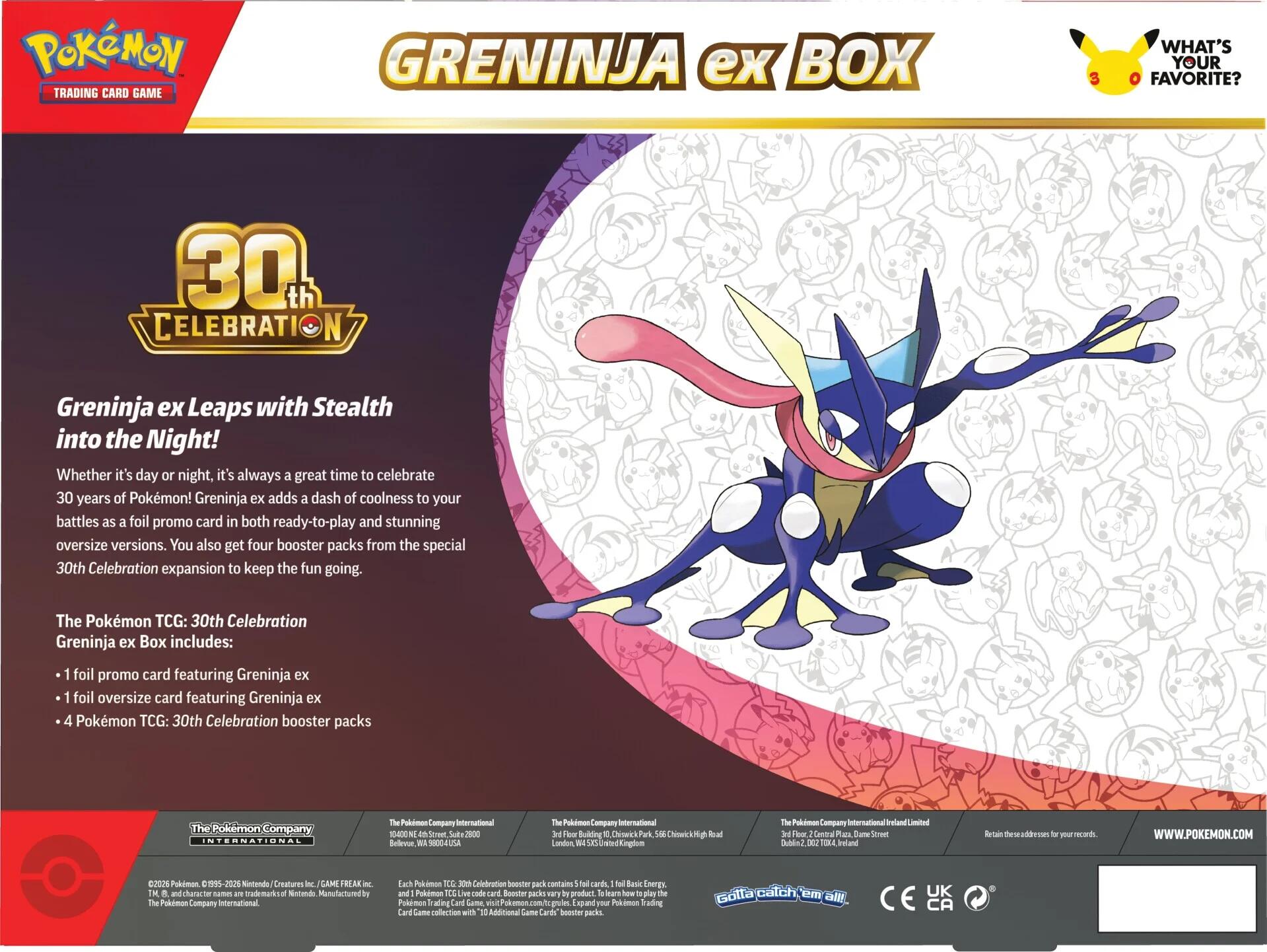30th Celebration Greninja ex Box | Devastation Store