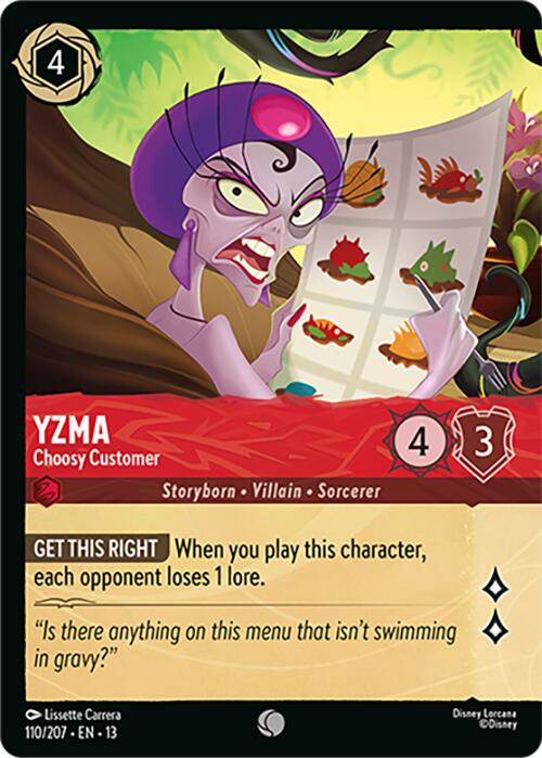 Yzma - Choosy Customer (Foil) (110/204) [Attack of the Vine!] | Devastation Store