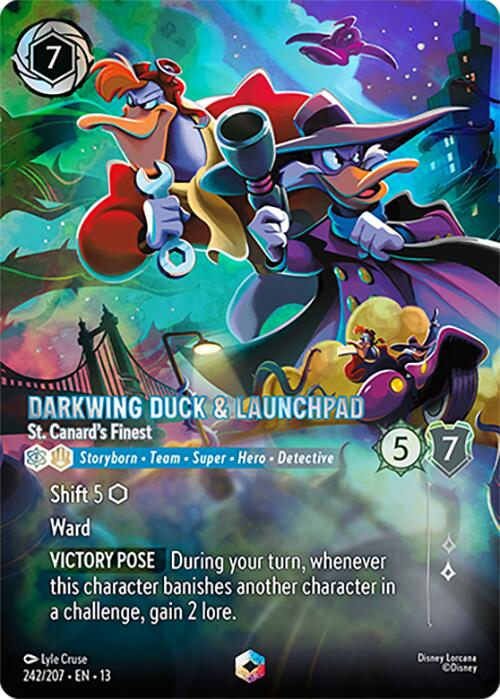 Darkwing Duck & Launchpad - St. Canard's Finest (Enchanted) (242/204) [Attack of the Vine!] | Devastation Store