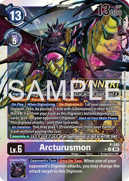 Arcturusmon [P-240] (Official Store Tournament 2026 Vol. 3 Winner) [Promotional Cards] | Devastation Store