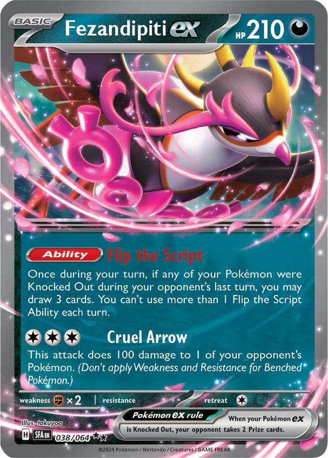 Fezandipiti ex (038/064) (Deck Exclusive) [Scarlet & Violet: Shrouded Fable] | Devastation Store