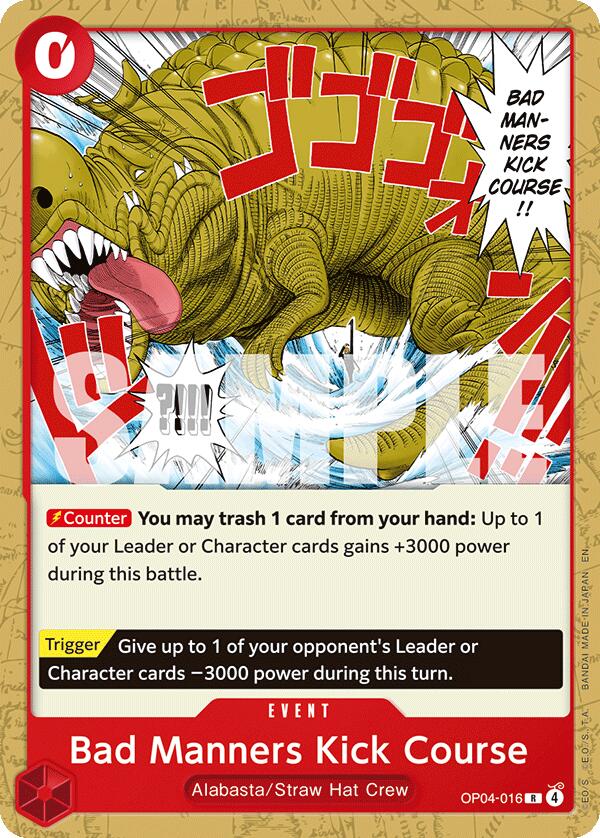 Bad Manners Kick Course [Starter Deck: RED Monkey.D.Luffy] | Devastation Store
