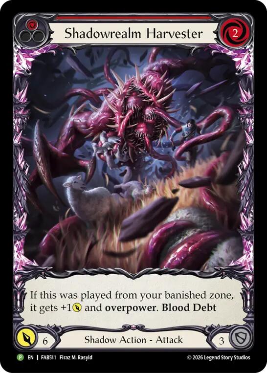 Shadowrealm Harvester (Red) [FAB511] (Promo)  Rainbow Foil | Devastation Store