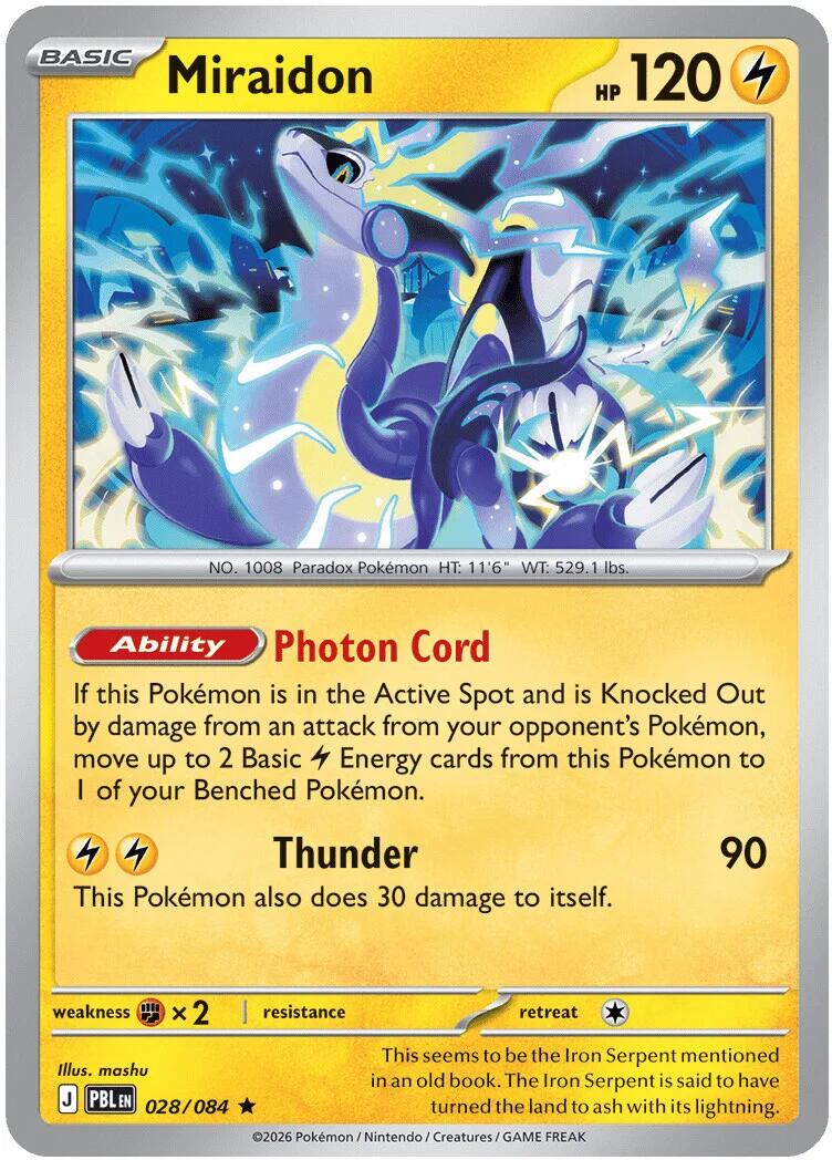 Miraidon (028/084) (Deck Exclusive) [Mega Evolution: Pitch Black] | Devastation Store