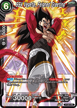 SS4 Vegeta, Feigned Greeting (P-307) [Tournament Promotion Cards] | Devastation Store