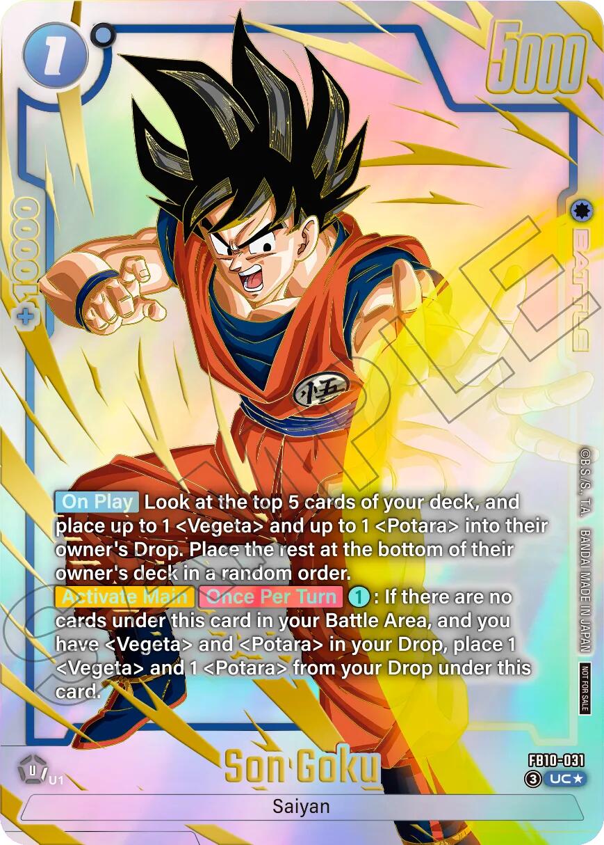 Son Goku (FB10-031) (Limited Pack 26-27 WAVE2) [Fusion World Tournament Cards] | Devastation Store