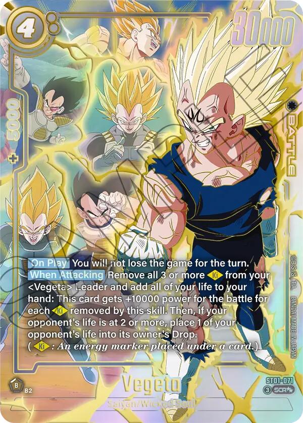 Vegeta (ST01-071) (Super Alternate Art) [Story Booster 01] | Devastation Store
