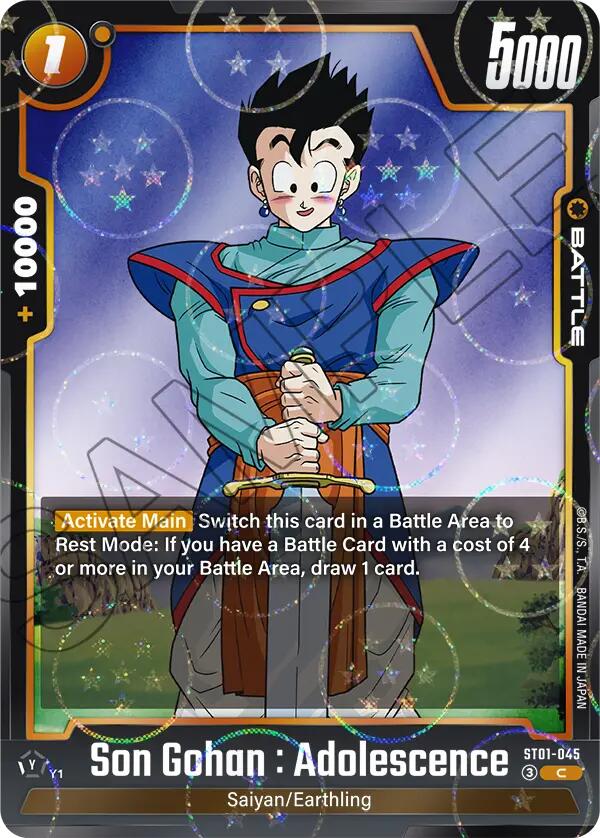 Son Gohan : Adolescence (ST01-045) (Dragon Ball Pattern) [Story Booster 01] | Devastation Store