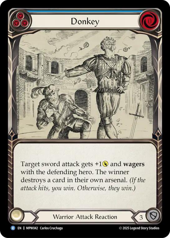 Donkey (Blue) [MPW042] (Mastery Pack Warrior)  Rainbow Foil | Devastation Store