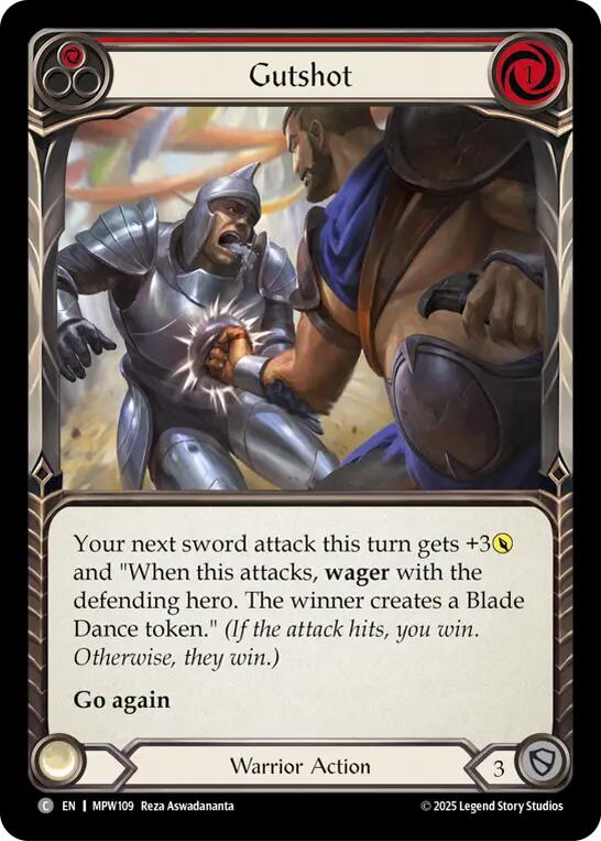 Gutshot (Red) [MPW109] (Mastery Pack Warrior)  Rainbow Foil | Devastation Store