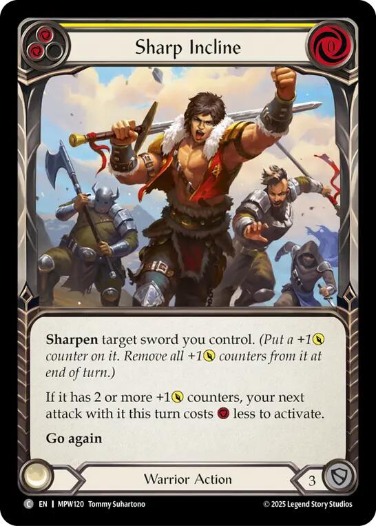 Sharp Incline (Yellow) [MPW120] (Mastery Pack Warrior)  Rainbow Foil | Devastation Store