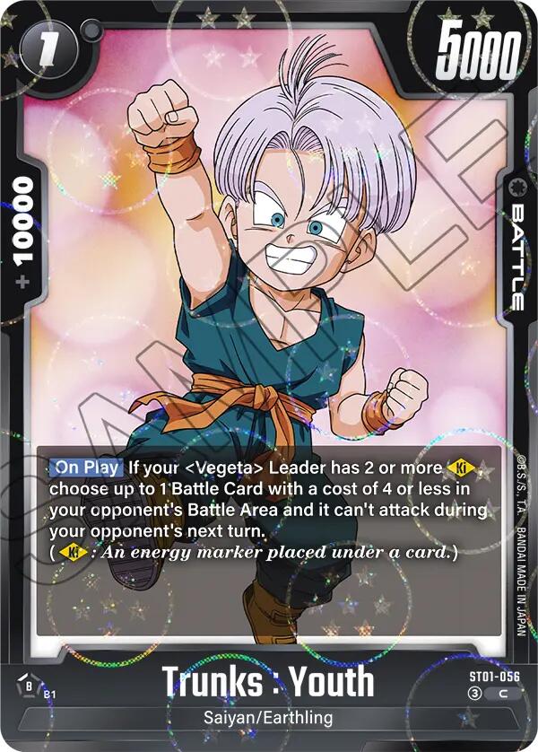 Trunks : Youth (ST01-056) (Dragon Ball Pattern) [Story Booster 01] | Devastation Store