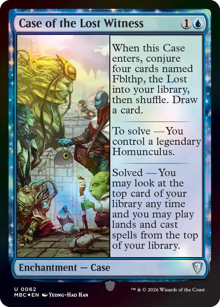 Case of the Lost Witness [Mystery Booster: Commander Edition] | Devastation Store