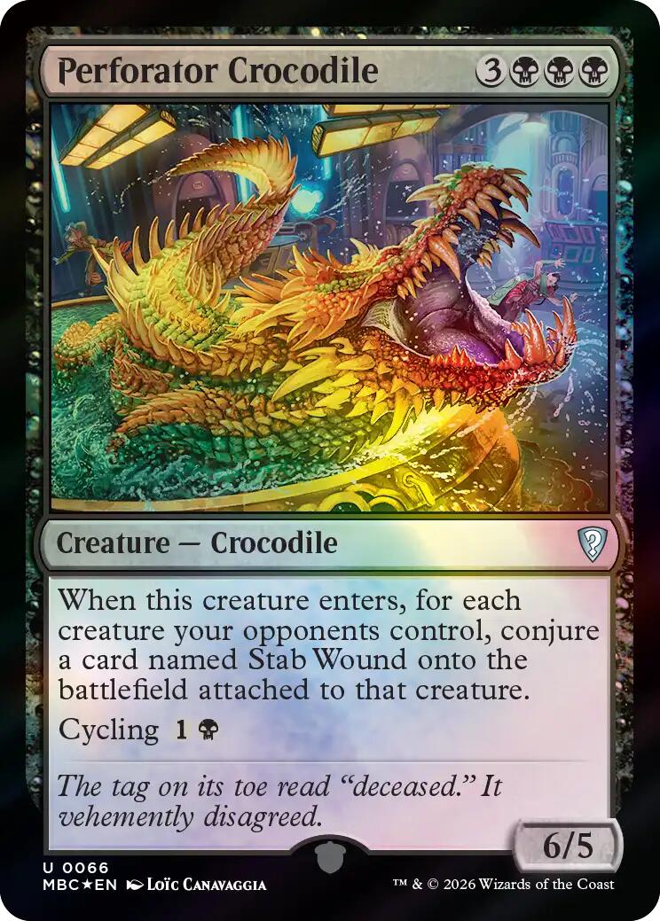 Perforator Crocodile [Mystery Booster: Commander Edition] | Devastation Store