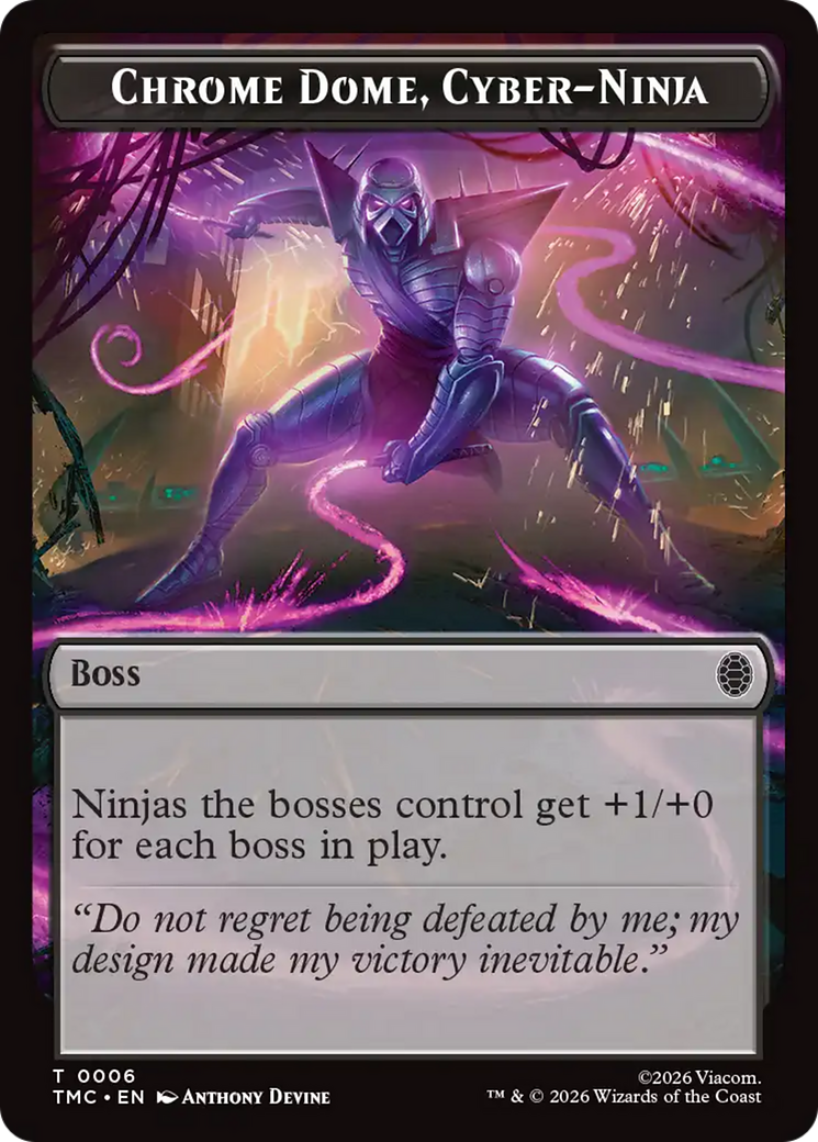 Chrome Dome, Cyber-Ninja [Teenage Mutant Ninja Turtles Commander Tokens] | Devastation Store