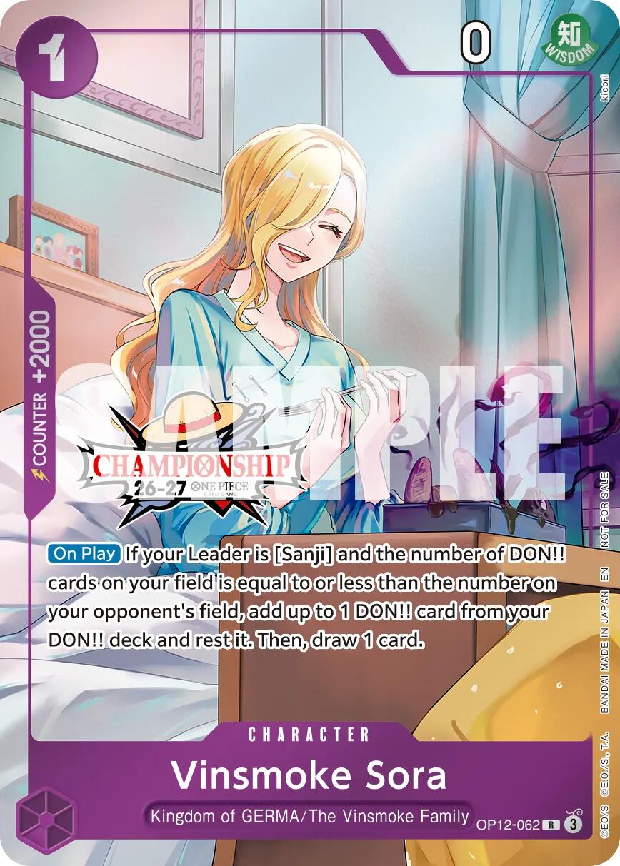 Vinsmoke Sora (CS 26-27 Celebration Pack) [One Piece Promotion Cards] | Devastation Store