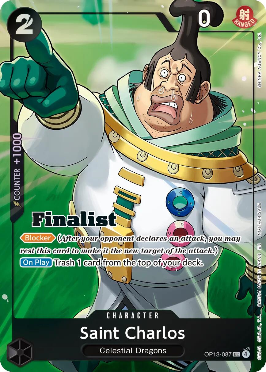 Saint Charlos (Finalist Card Set Vol. 1) [One Piece Promotion Cards] | Devastation Store