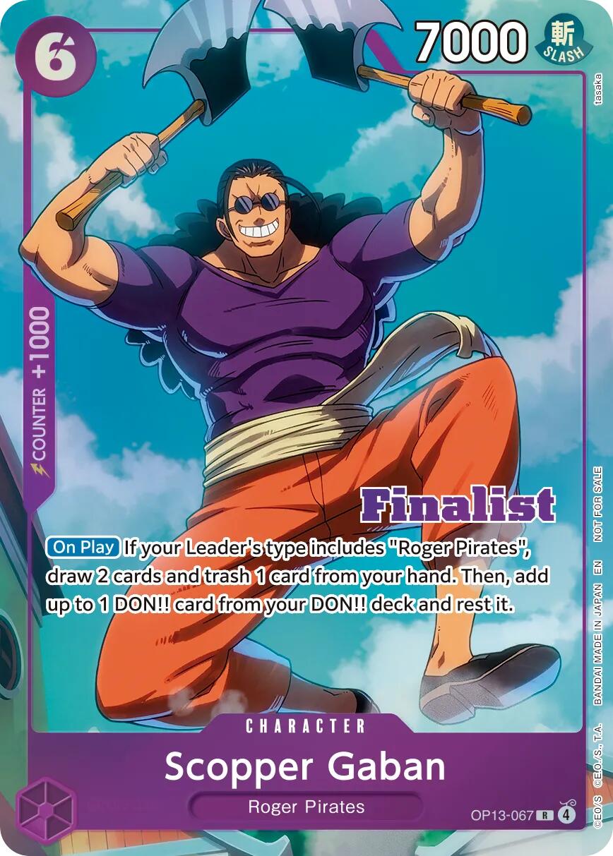 Scopper Gaban (CS 26-27 Finalist Card Set Vol.1) [One Piece Promotion Cards] | Devastation Store