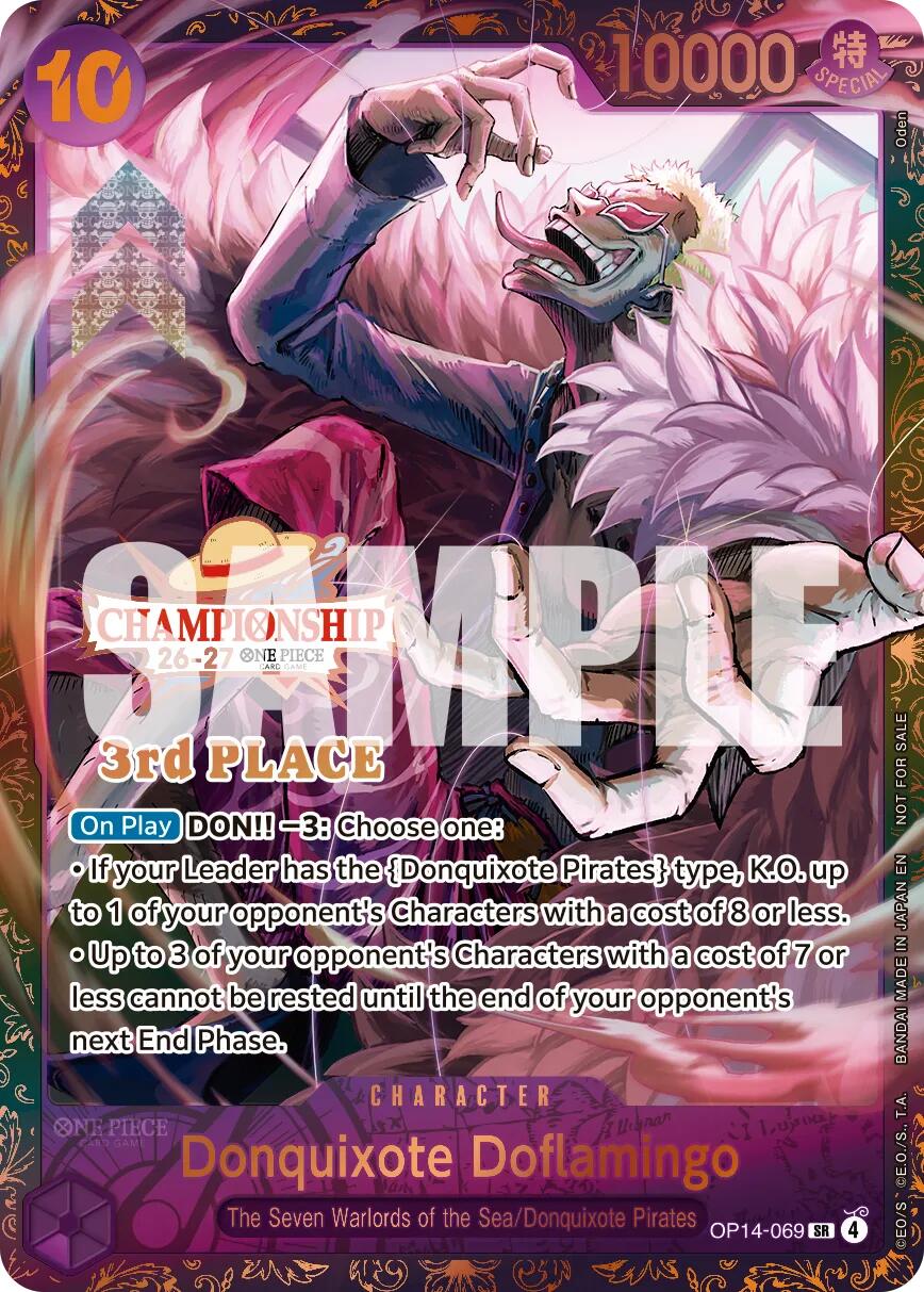 Donquixote Doflamingo (CS 26-27 3rd Place Trophy Card) [One Piece Promotion Cards] | Devastation Store