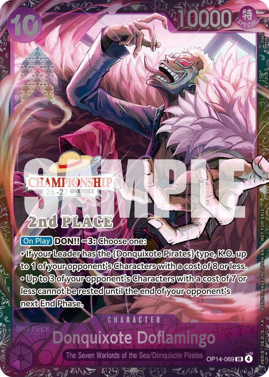 Donquixote Doflamingo (CS 26-27 2nd Place Trophy Card) [One Piece Promotion Cards] | Devastation Store