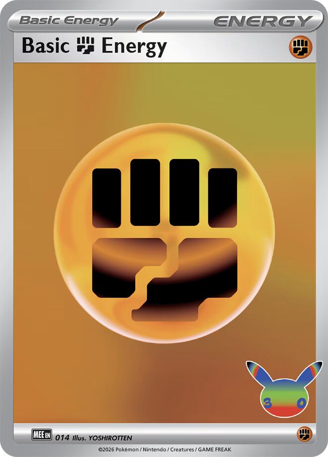 Basic Fighting Energy (014) (30th Celebration) [Mega Evolution Energies] | Devastation Store