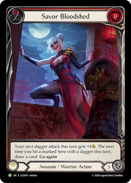 Savor Bloodshed [LGS459] (Promo)  Cold Foil | Devastation Store