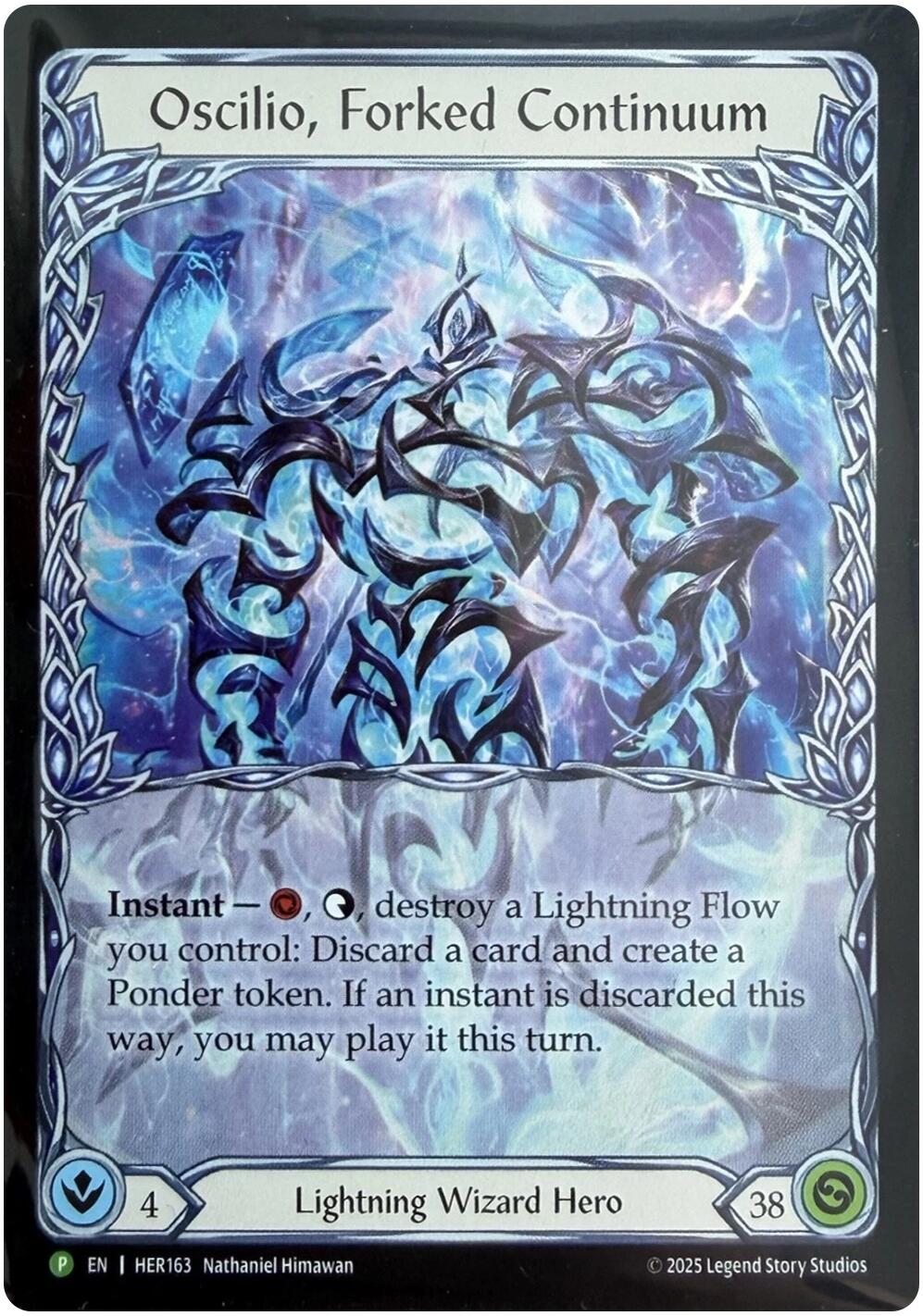 Oscilio, Forked Continuum [HER163] (Promo)  Rainbow Foil | Devastation Store
