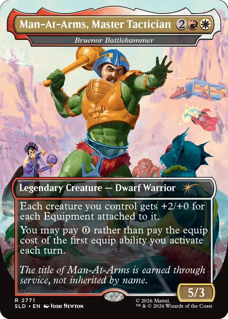 Man-At-Arms, Master Tactician - Bruenor Battlehammer [Secret Lair Drop Series] | Devastation Store