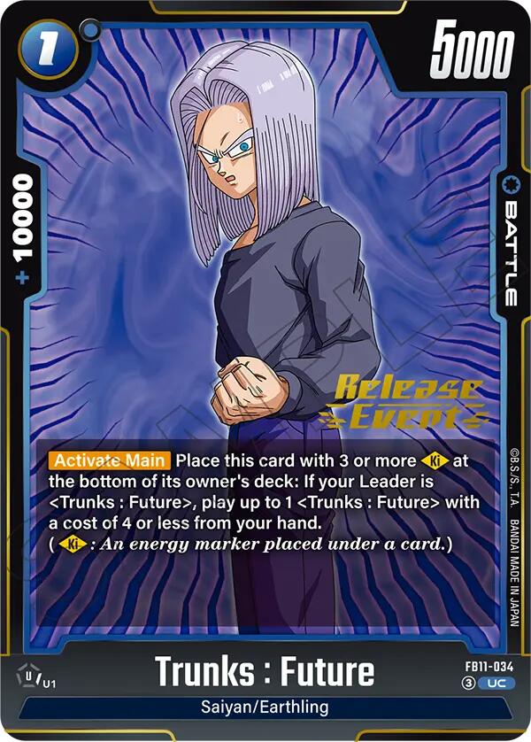 Trunks : Future (FB11-034) [Brightness of Hope Release Event Cards] | Devastation Store