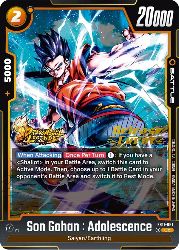 Son Gohan : Adolescence (FB11-091) [Brightness of Hope Release Event Cards] | Devastation Store