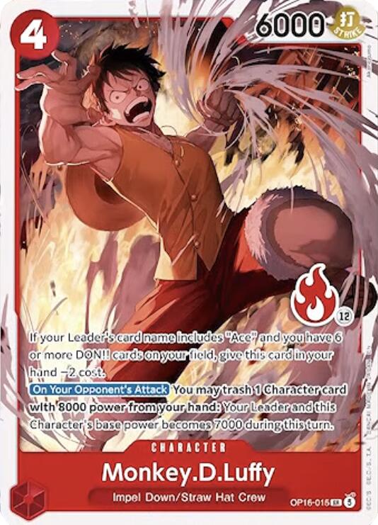 Monkey.D.Luffy (Ace Deck) [Set Sail Deck Set] | Devastation Store