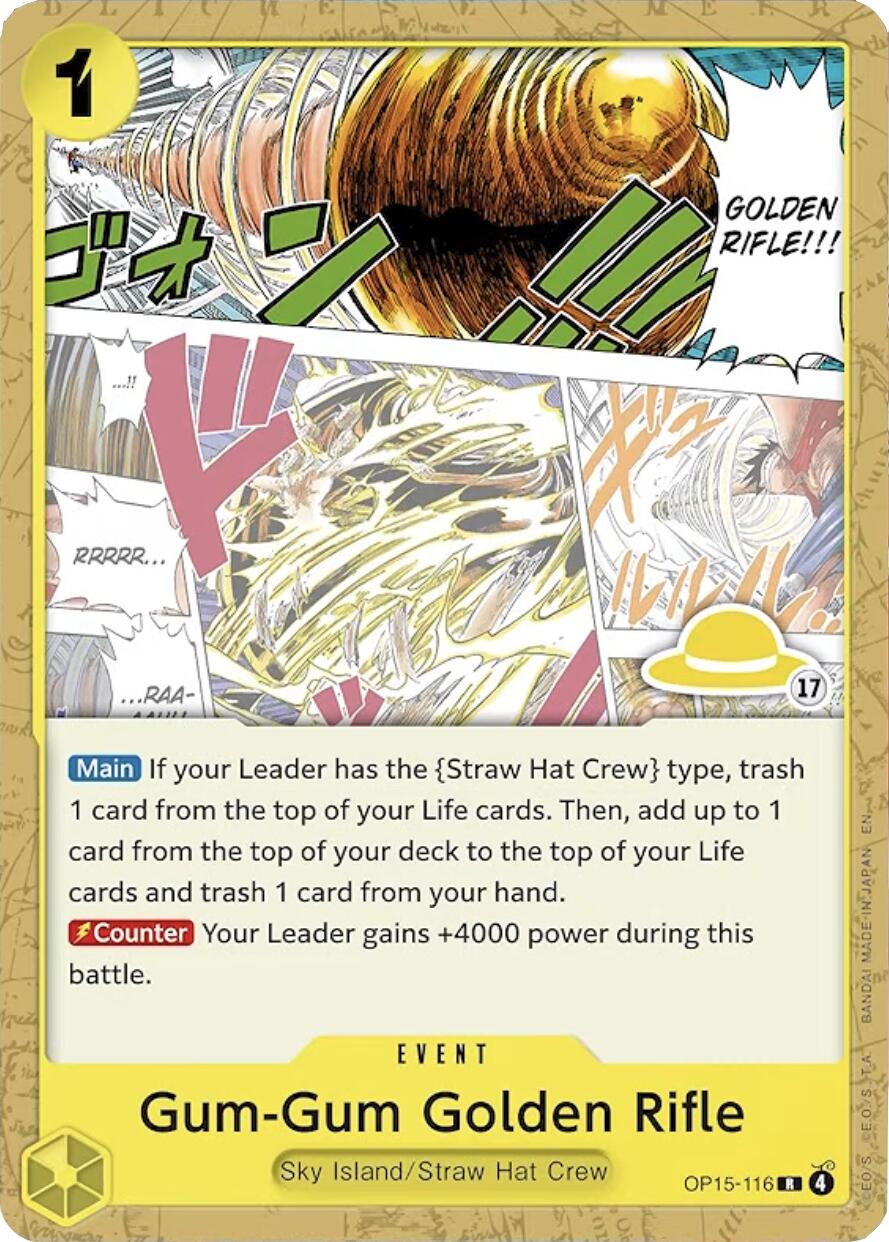 Gum-Gum Golden Rifle (Luffy Deck) [Set Sail Deck Set] | Devastation Store
