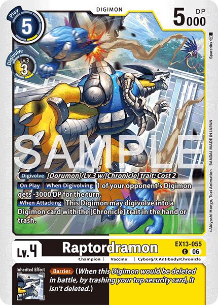 Raptordramon [EX13-055] [Chivalrous XIII] | Devastation Store