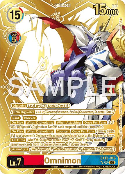 Omnimon [EX13-016] (Rare Pull) [Chivalrous XIII] | Devastation Store
